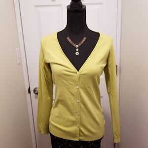 Tommy Bahama Lime green cardigan size S